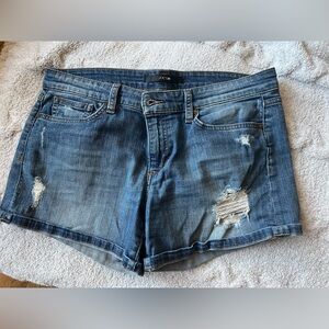 Joe's Jeans Women's Ripped Blue Jean Shorts
